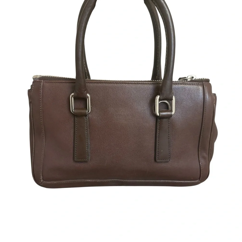 Coach Vintage Brown leather Bonnie’s Legacy 9421 Small Zip Satchel bag RARE